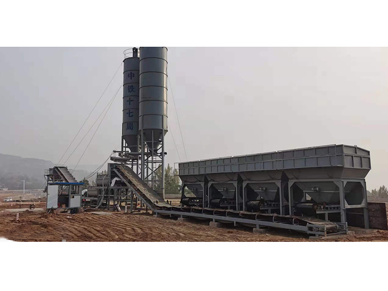 WDJ800型疊加式水穩(wěn)拌合站配立式水泥倉(cāng)