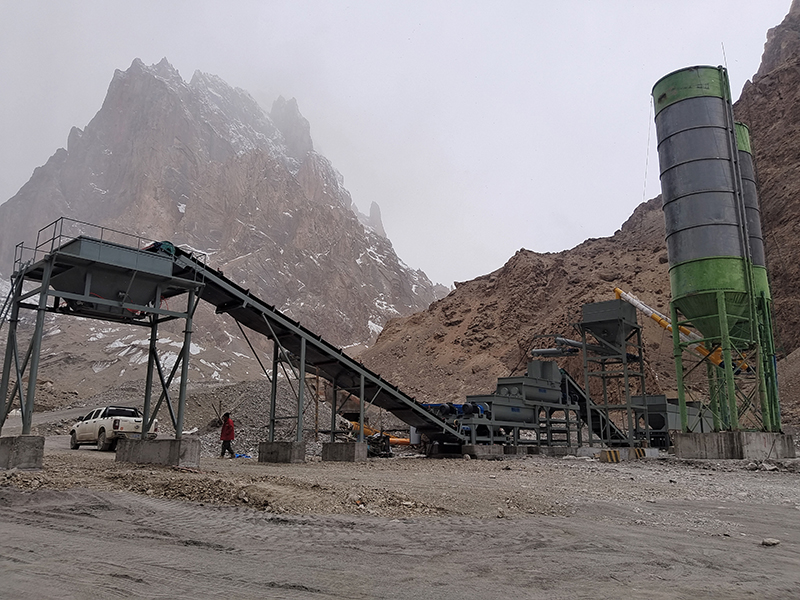 WDJ600型穩(wěn)定土拌合站配水泥二次計量過渡倉