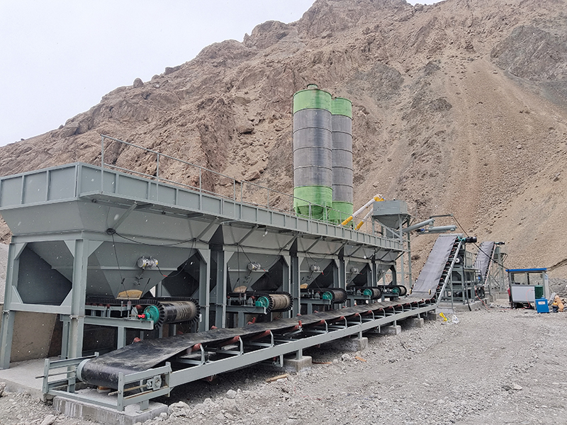 WDJ600型穩(wěn)定土拌和站配水泥二次計量過渡倉