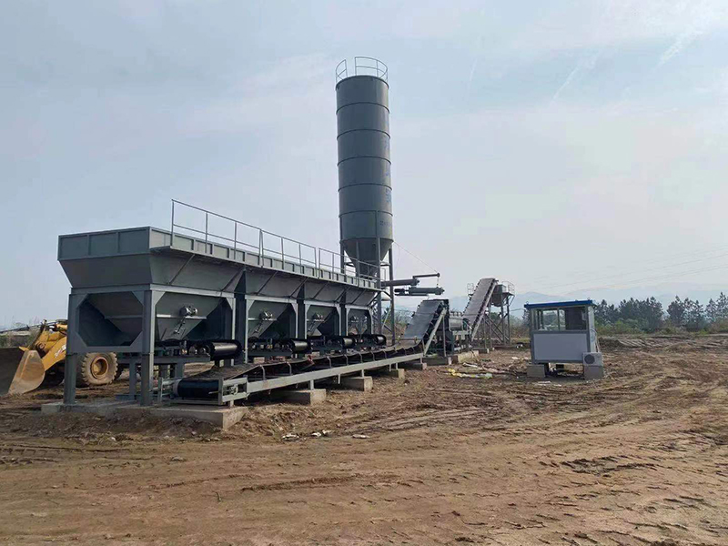 WDJ400型水穩(wěn)拌和站配立式倉(cāng)