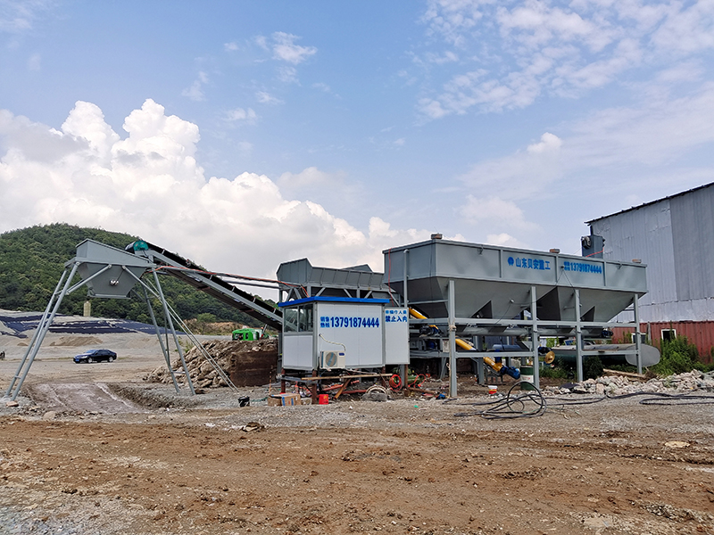 WDJ500型免基礎(chǔ)穩(wěn)定土拌合站